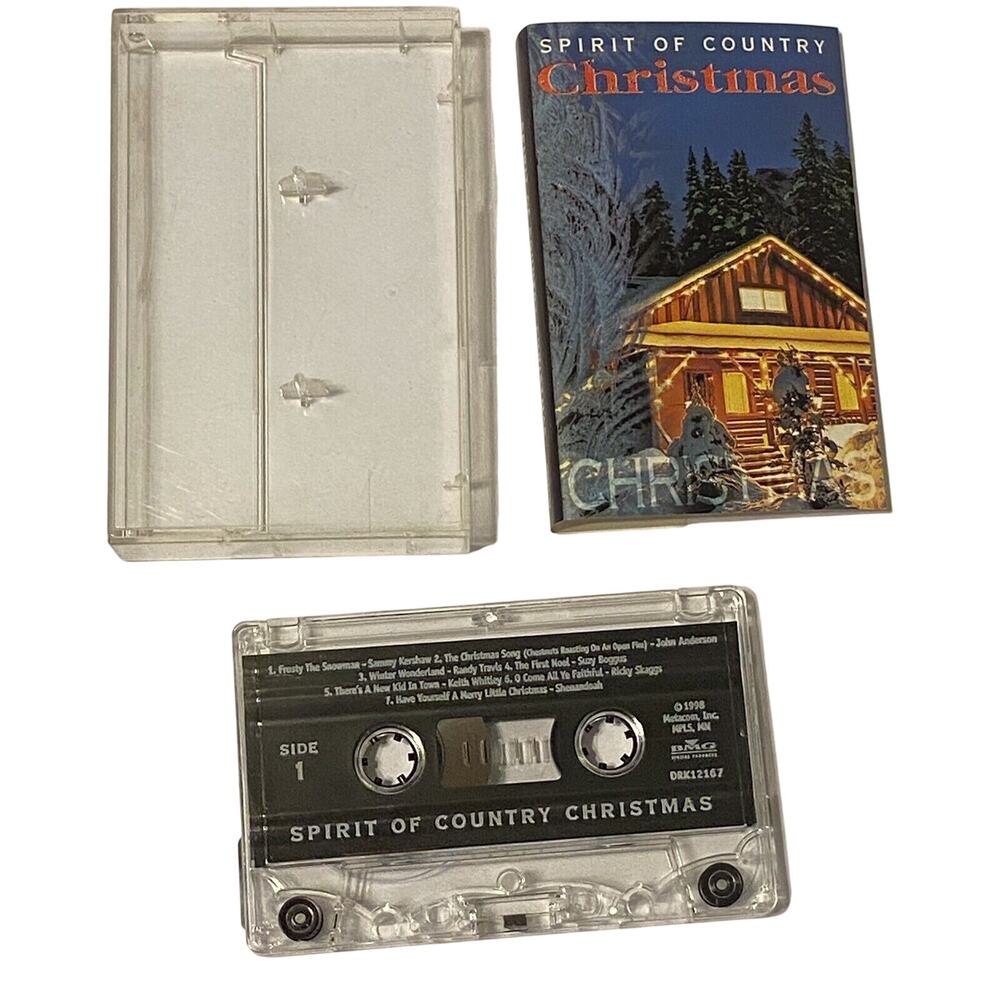 1998 Spirit Of Country Christmas Just The Hits Mixed Artists Cassette Tape
